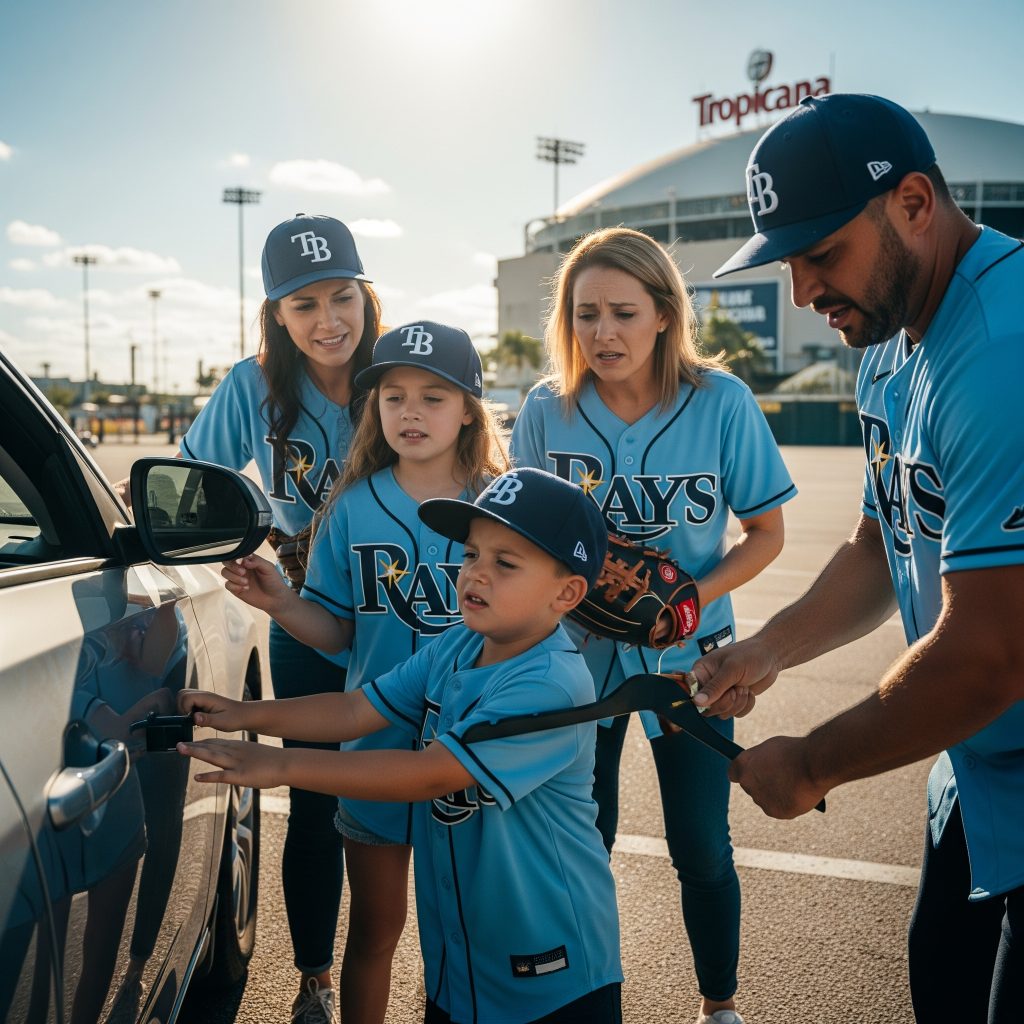 Family locked out of car in St pete