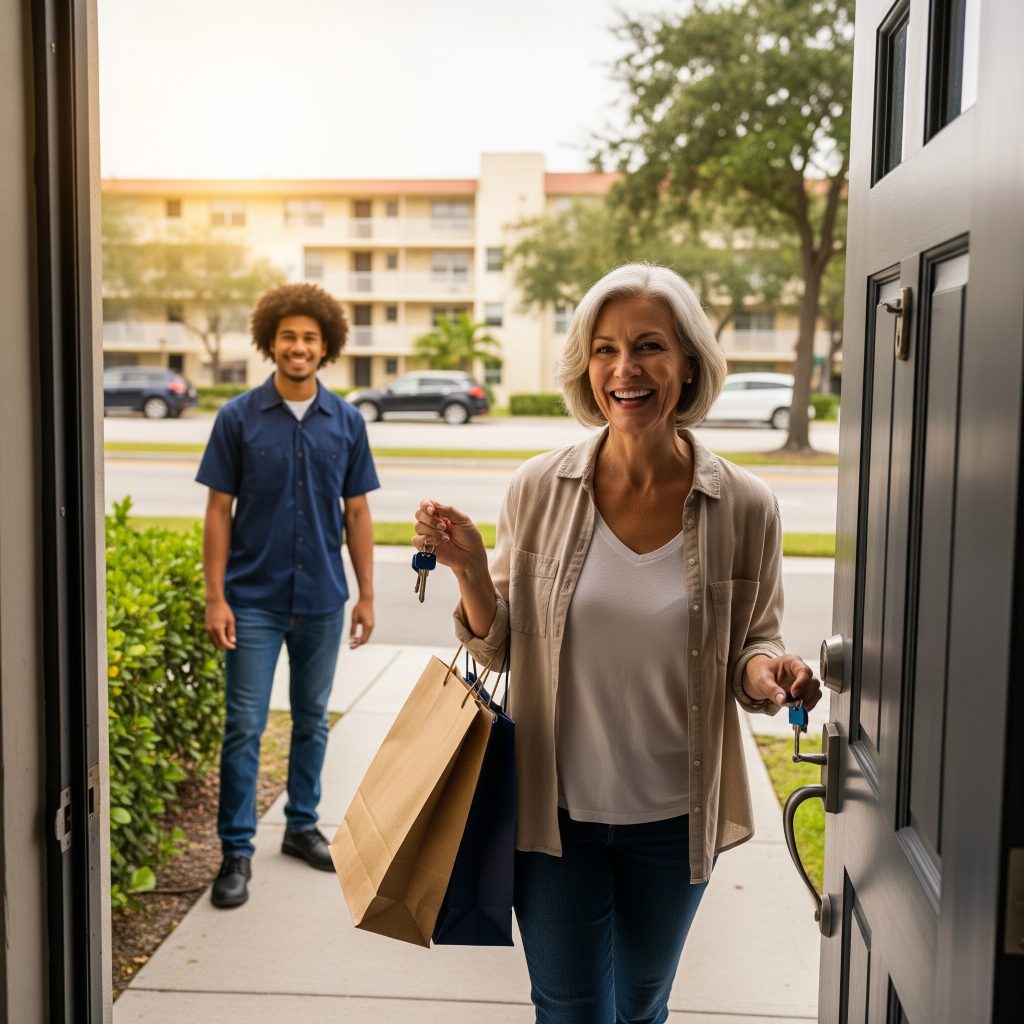Locksmith helping with apartment lockout in Bayshore 33629