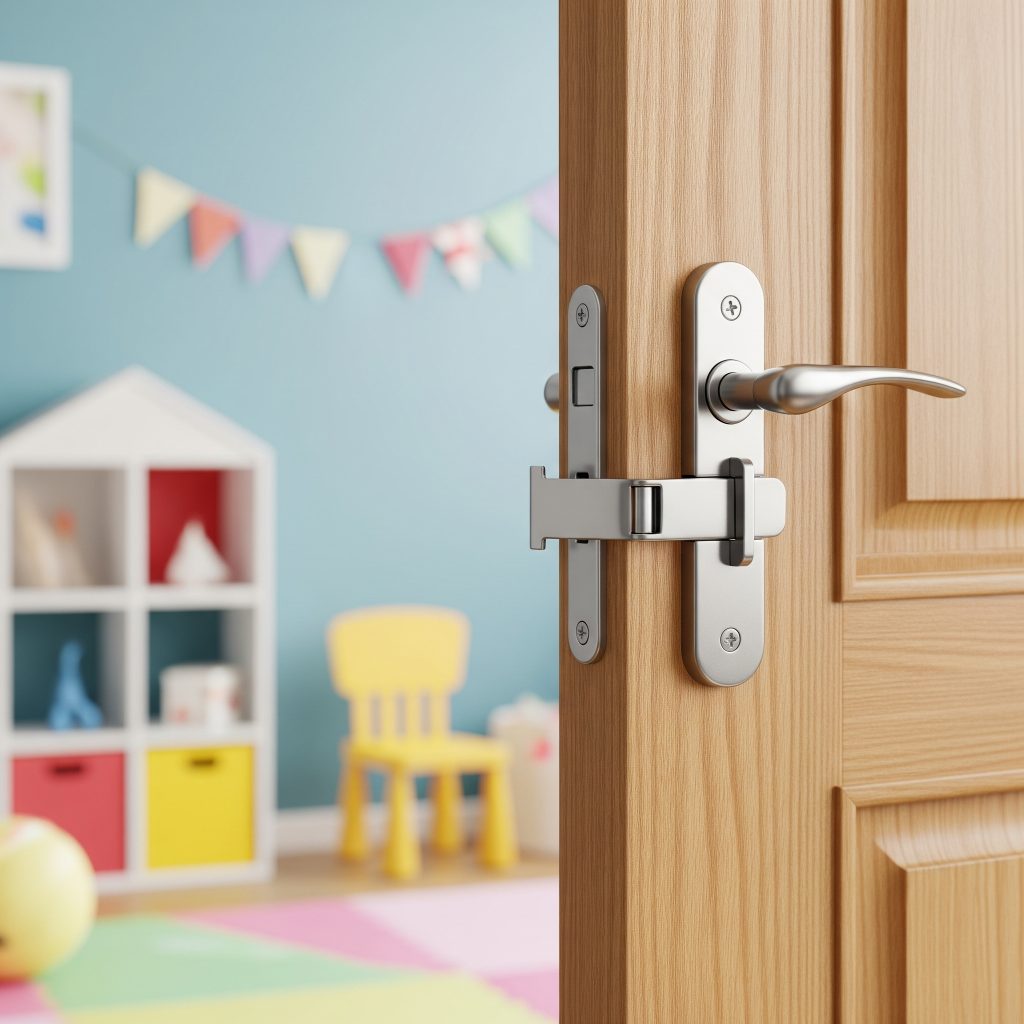 Locksmith installing childproof lock in South Tampa ZIP 33629