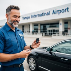 Key fob just programmed by locksmith in tampa airport 33607