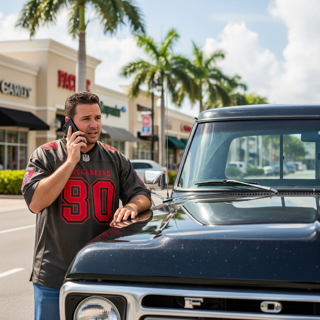 Locked keys inside car in Tampa