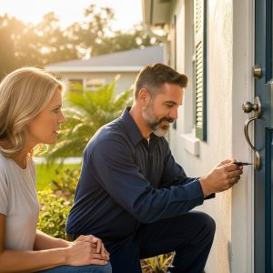 Locksmith helping resident in Palma Ceia Tampa 3362