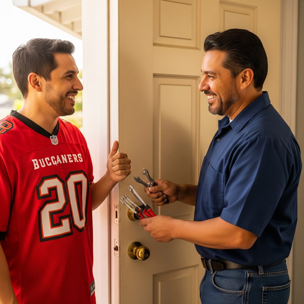Locksmith providing residential service in East Tampa ZIP 33610