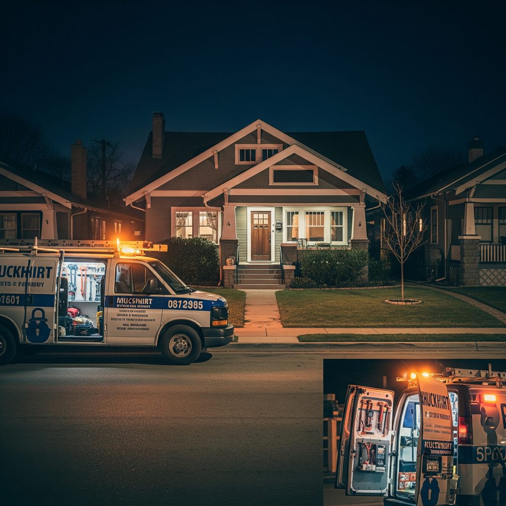 Locksmith Near Me 24/7 van parked at home in Hyde Park 33606