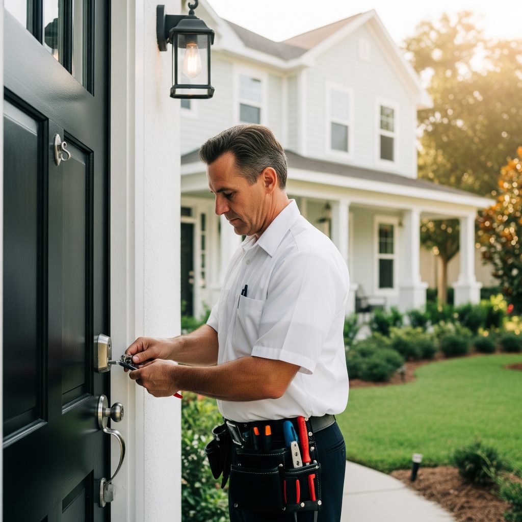 Rekeying home lock in East Lake Tampa 33610