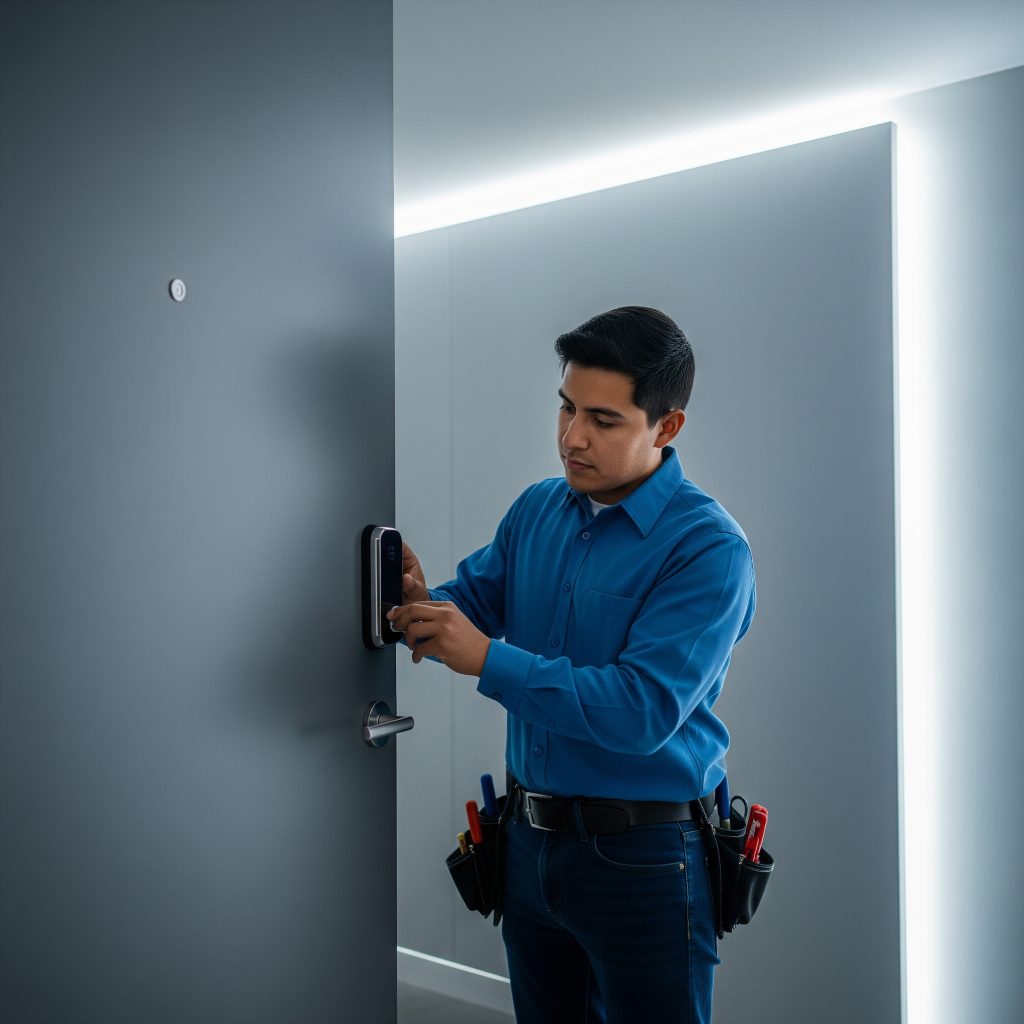 Smart lock installation on South Tampa condo near Bayshore