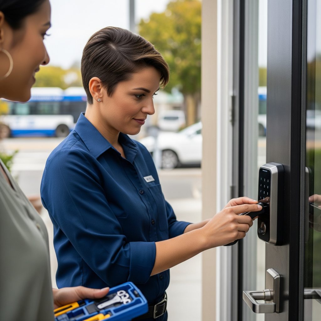 Smart lock install and setup in 33610 Tampa
