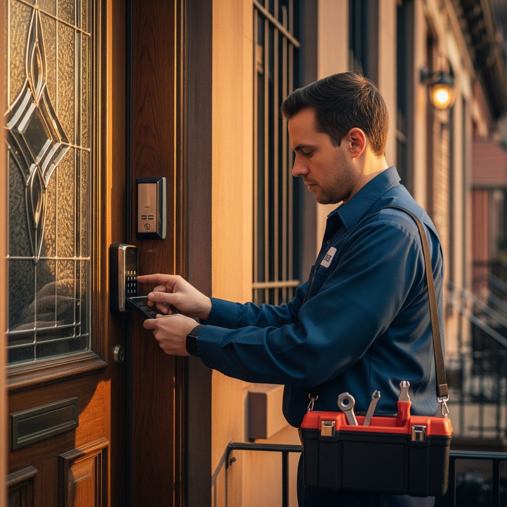 Keypad smart lock setup in Sunset Park Tampa 33629