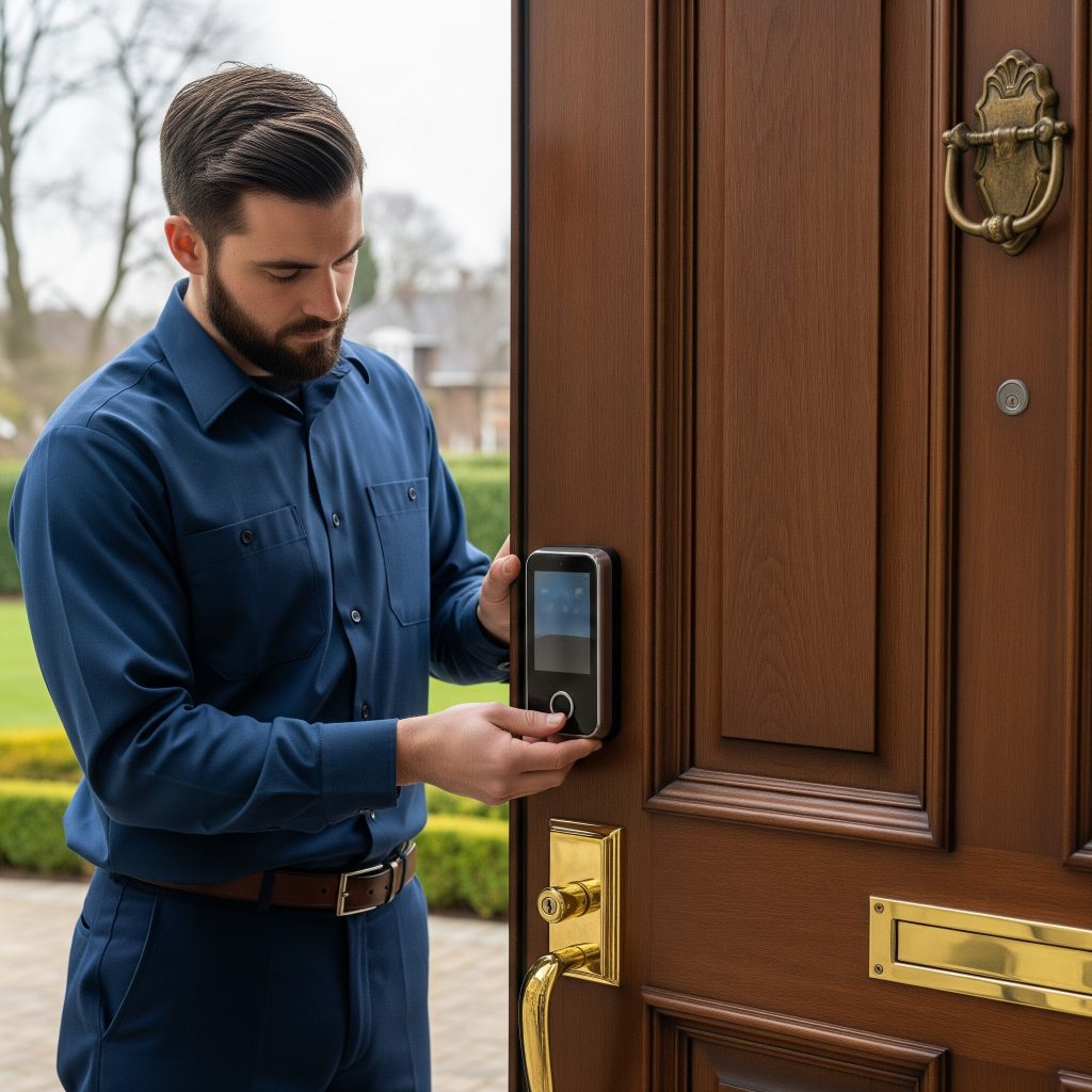Installing smart lock on Hyde Park home in Tampa ZIP 33606