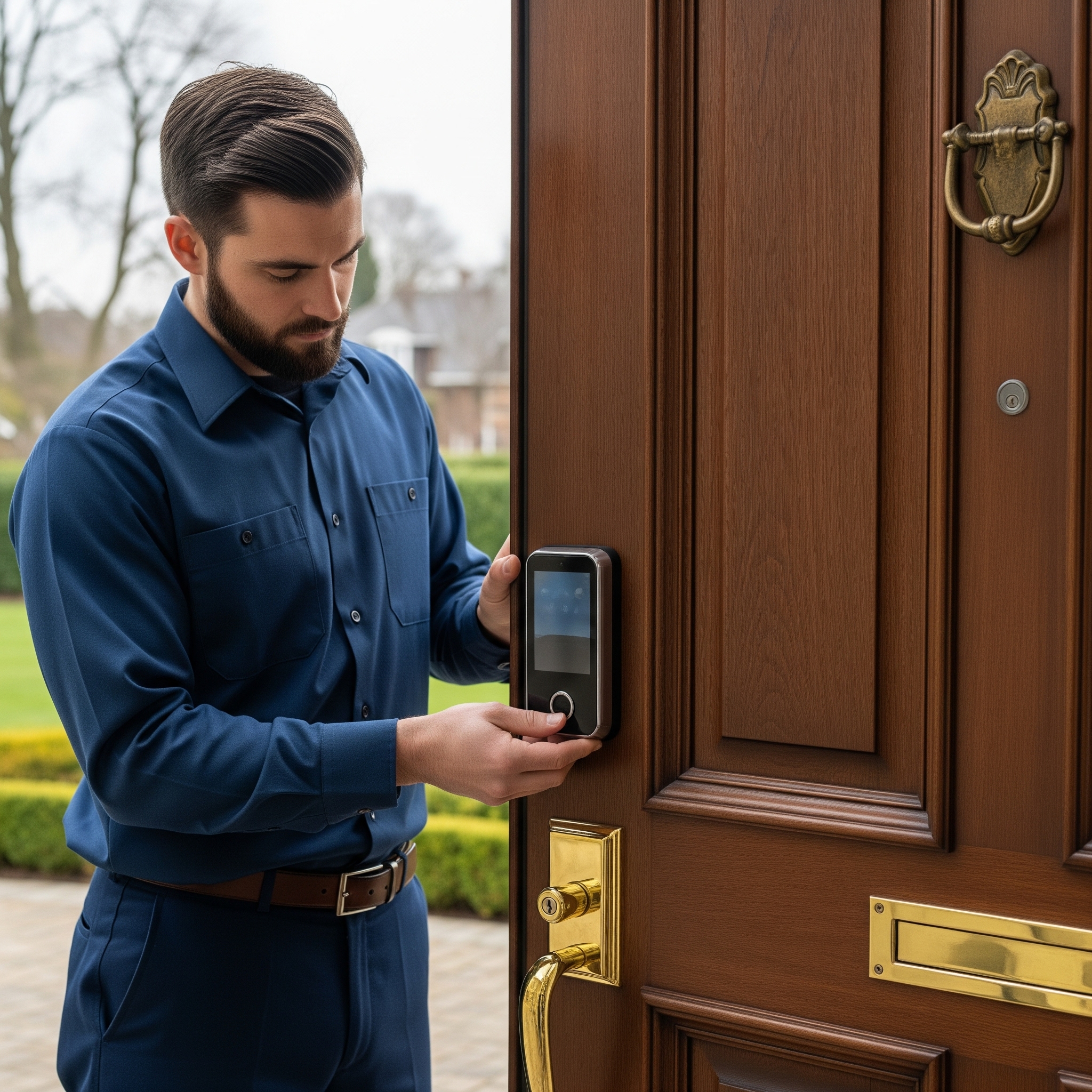 Installing smart lock on Hyde Park home in Tampa ZIP 33606