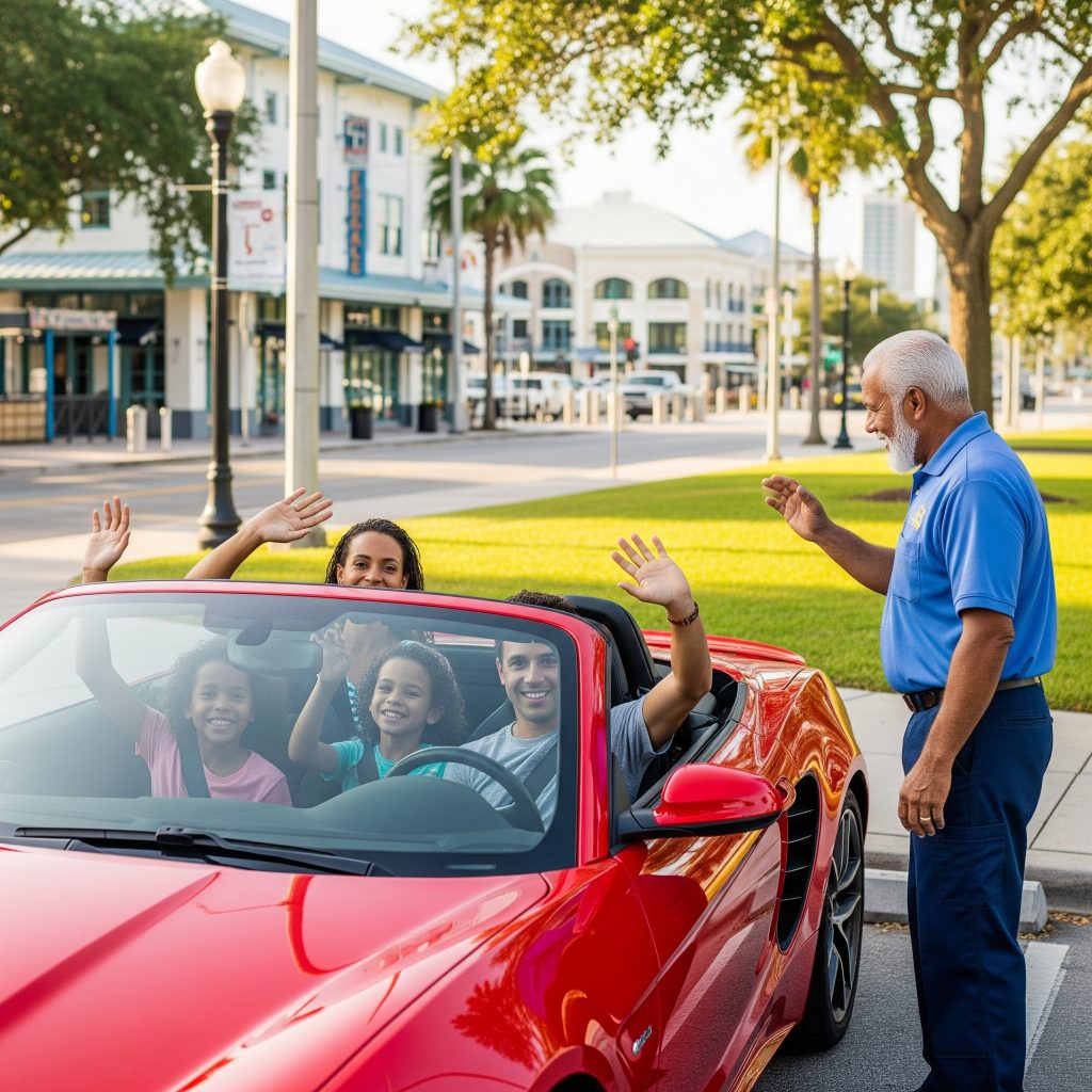 Happy customer after car lockout service in Westshore Tampa