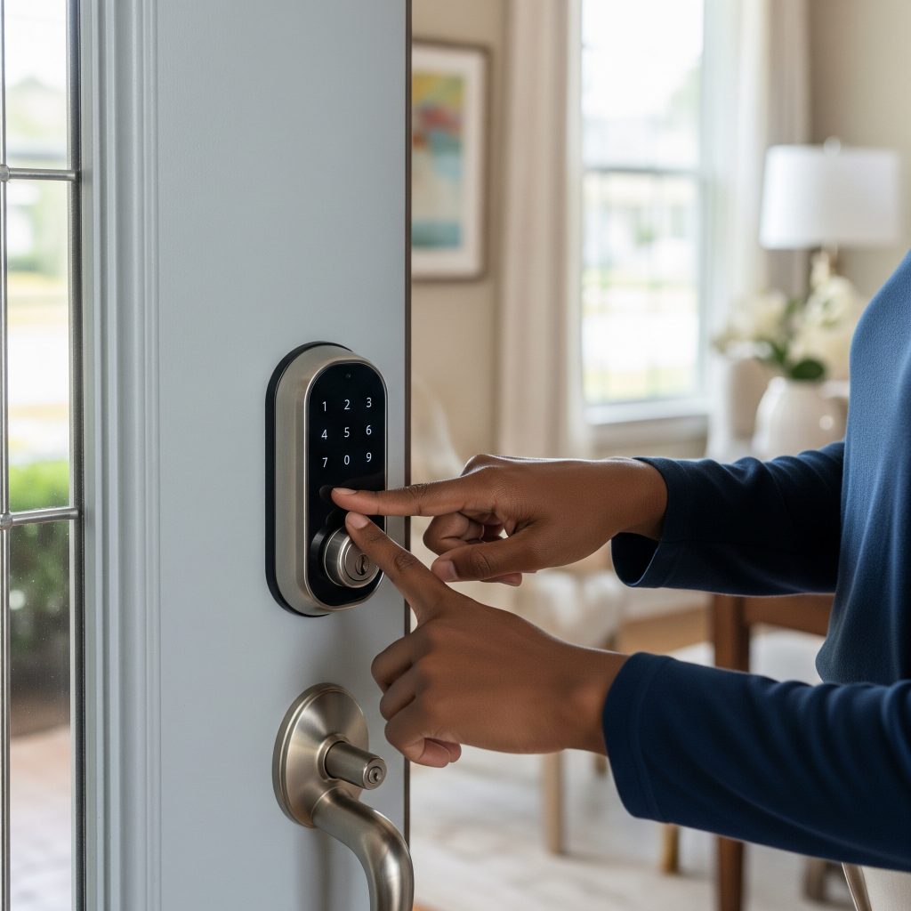 Installing smart lock at Brandon FL home ZIP 33511